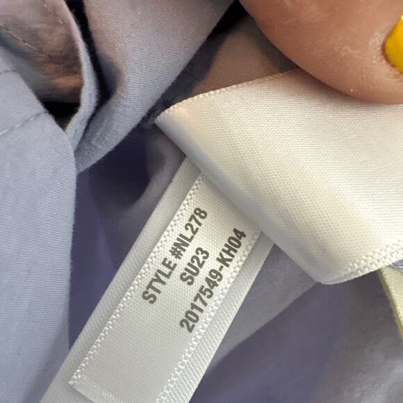 Madewell Signature Poplin Short sleeve button down shirt in Distant Peri XXS NWT - Picture 9 of 11